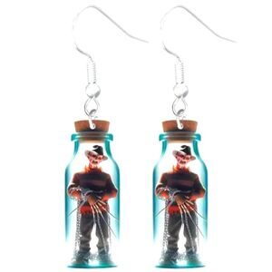 Fun Spooky horror character 5d earrings